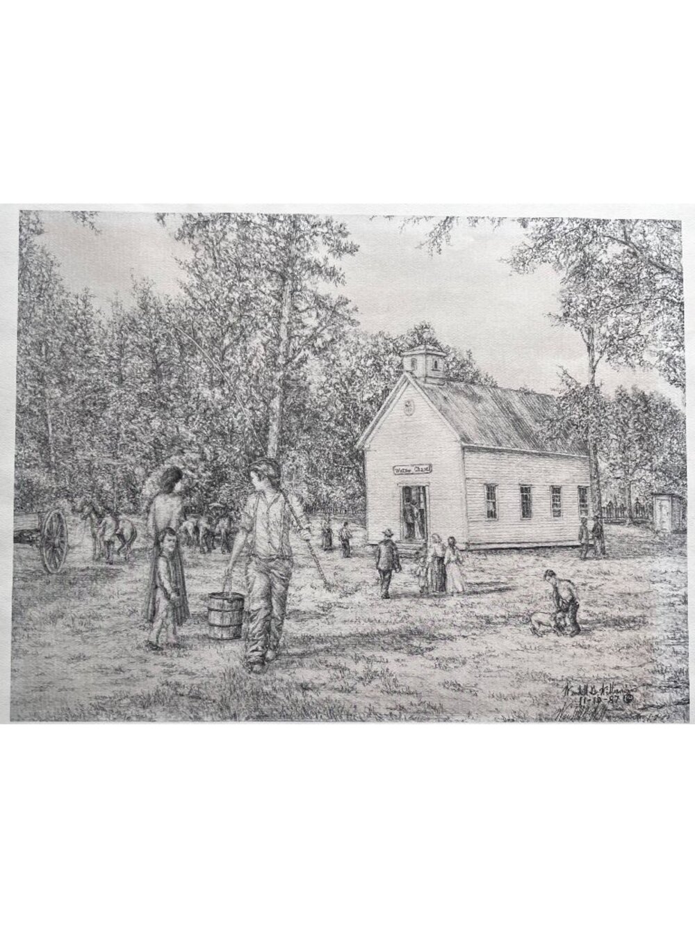 The Temptation In The Wilderness By Wendell Williams Signed Print 1987